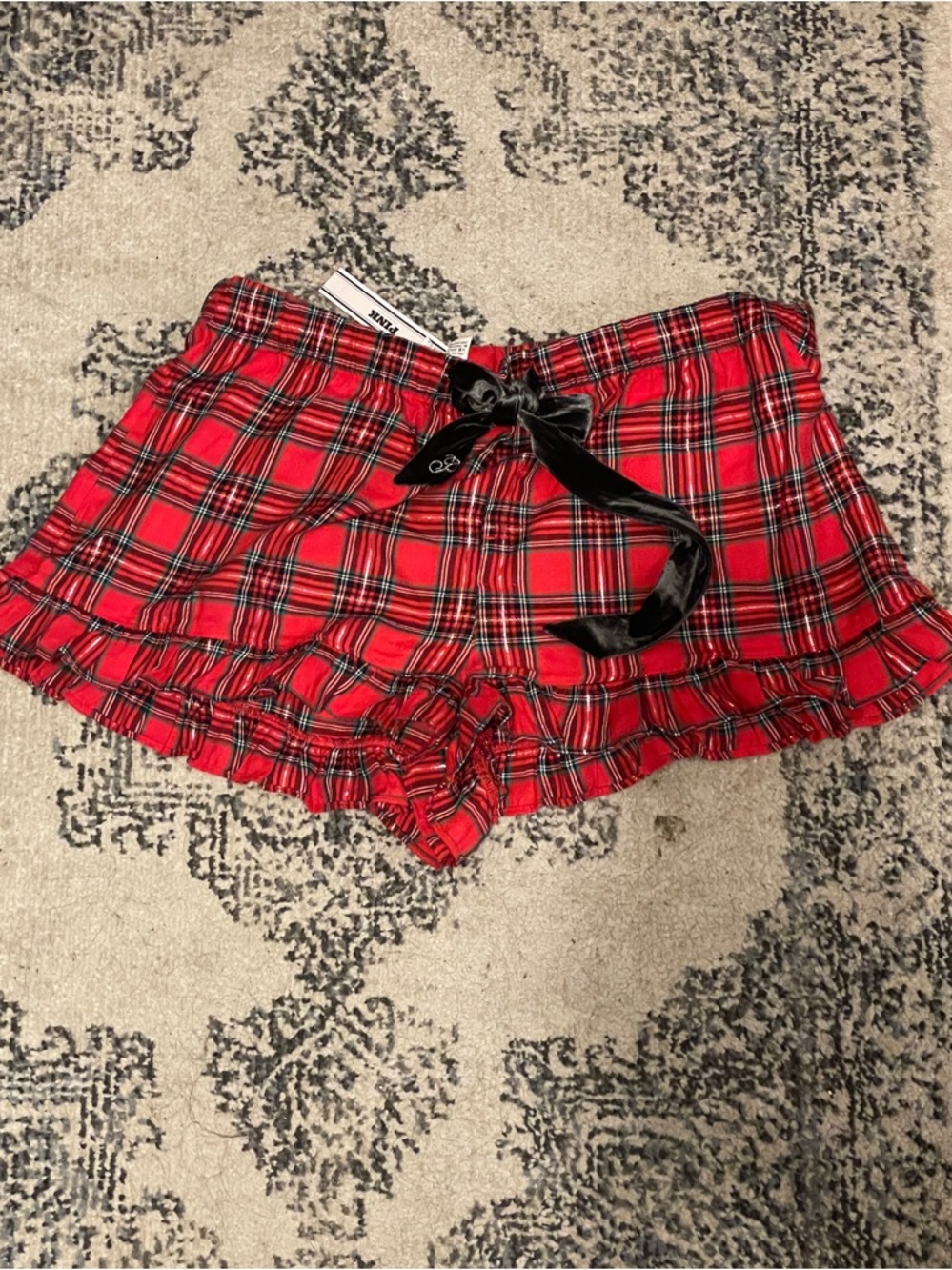 Victorias secret Pink plaid pyjama shorts